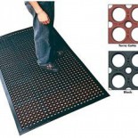 Open Rubber Drain Through Mat